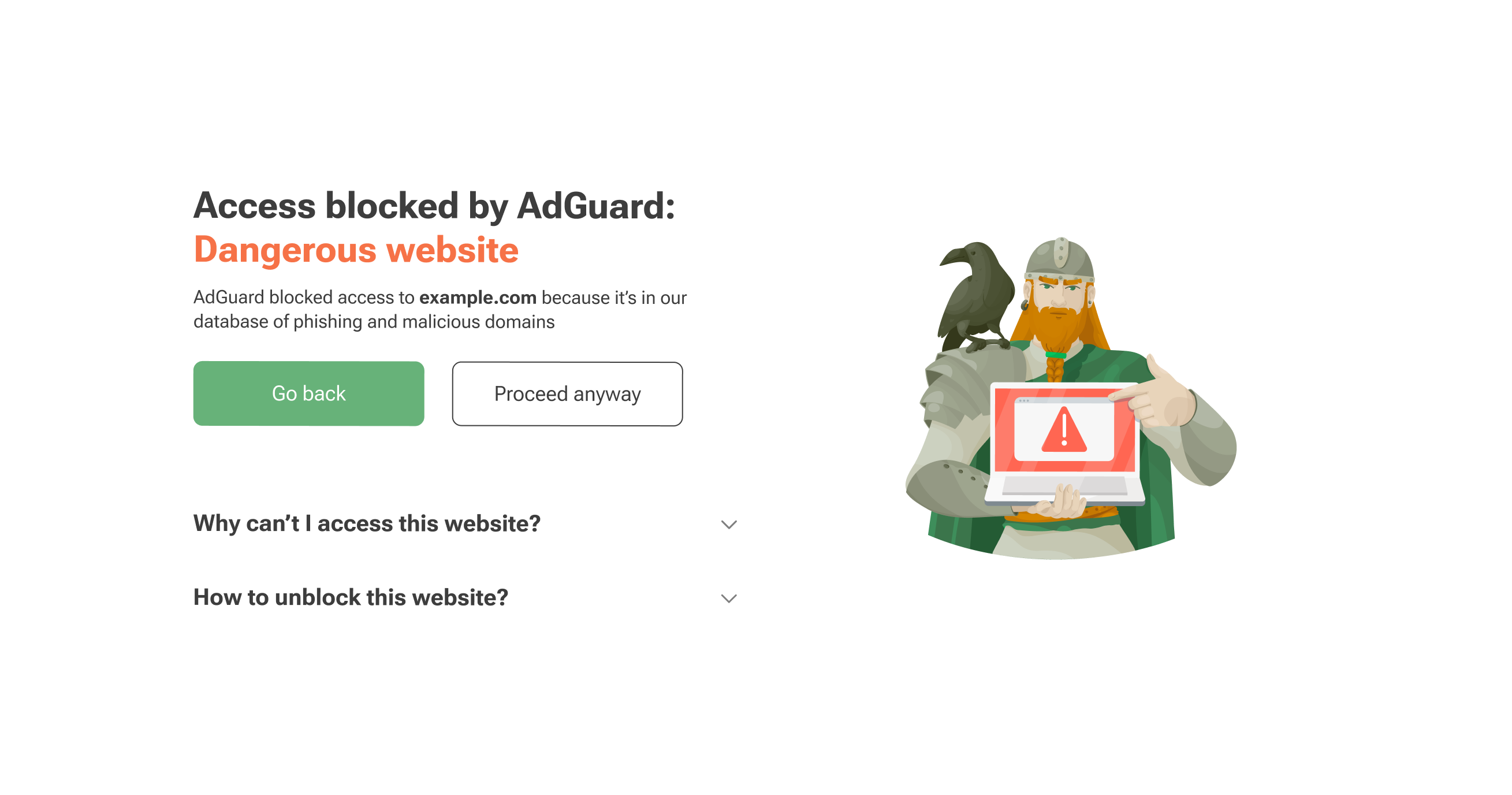 Advertencia de AdGuard